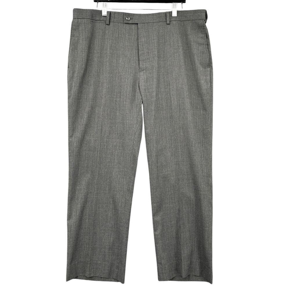 Louis Raphael Gray Dress Pants‎ Belt Loops Classic Style Pants Size 40 x 27